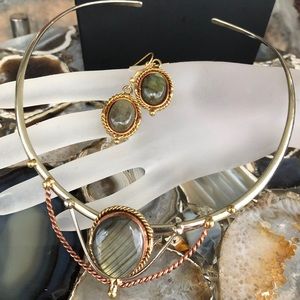 Tara Mesa Labradorite Rope necklace & earrings